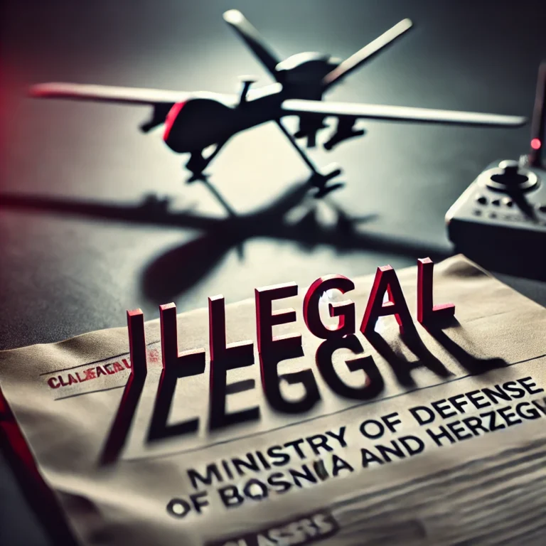 I demand an investigation, it seems that the Federation of BiH is illegally producing and selling drones