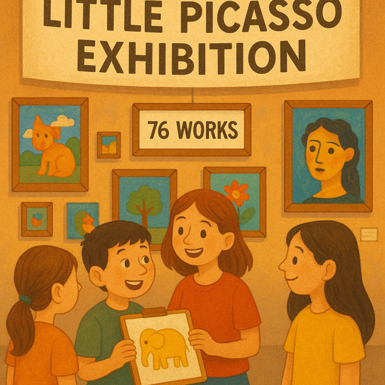 Doboj: 76 works by students of the “Little Picasso” art school exhibited