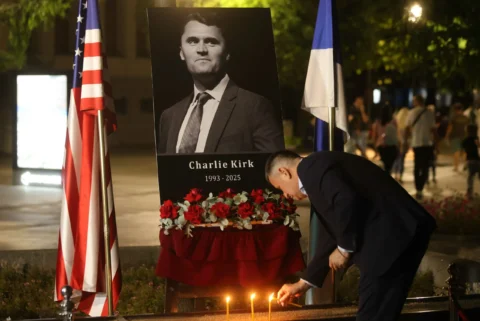 Citizens of Banja Luka pay tribute to Charlie Kirk Citizens of Banja Luka pay tribute to Charlie Kirk