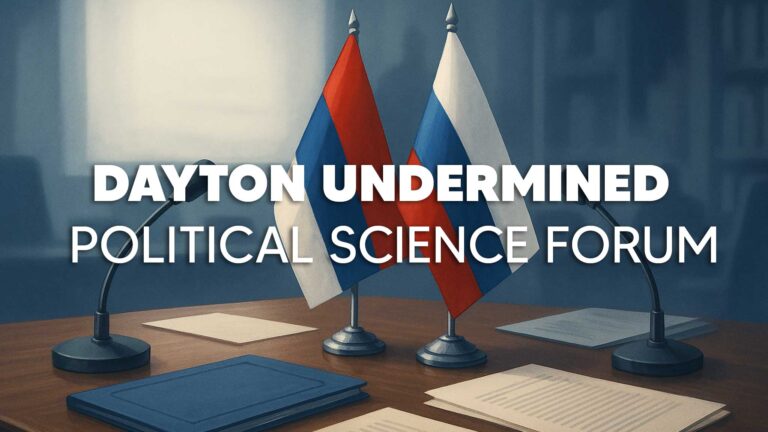 International political science conference – Dayton undermined International political science conference – Dayton undermined